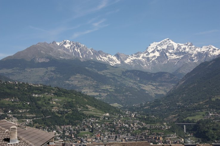 Vista panoramica su Aosta